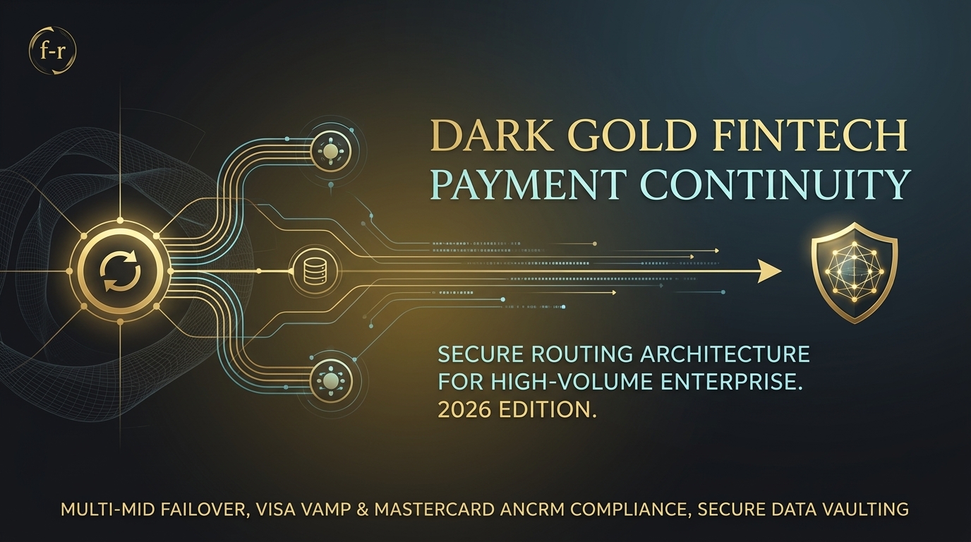Dark Gold Fintech Payment Continuity